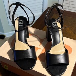 Gianni Bini Black Strappy Heels